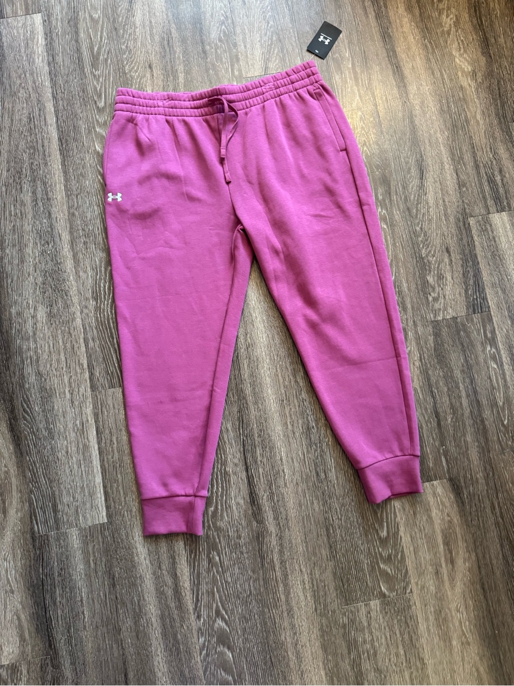Under Armour Girls' Magenta Fleece Jogger Pants